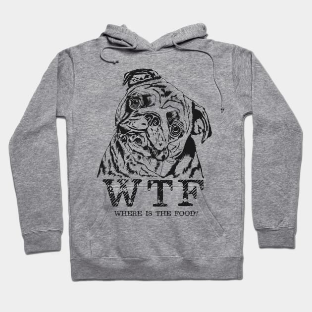 Pug dog - Funny meme Hoodie by Nartissima